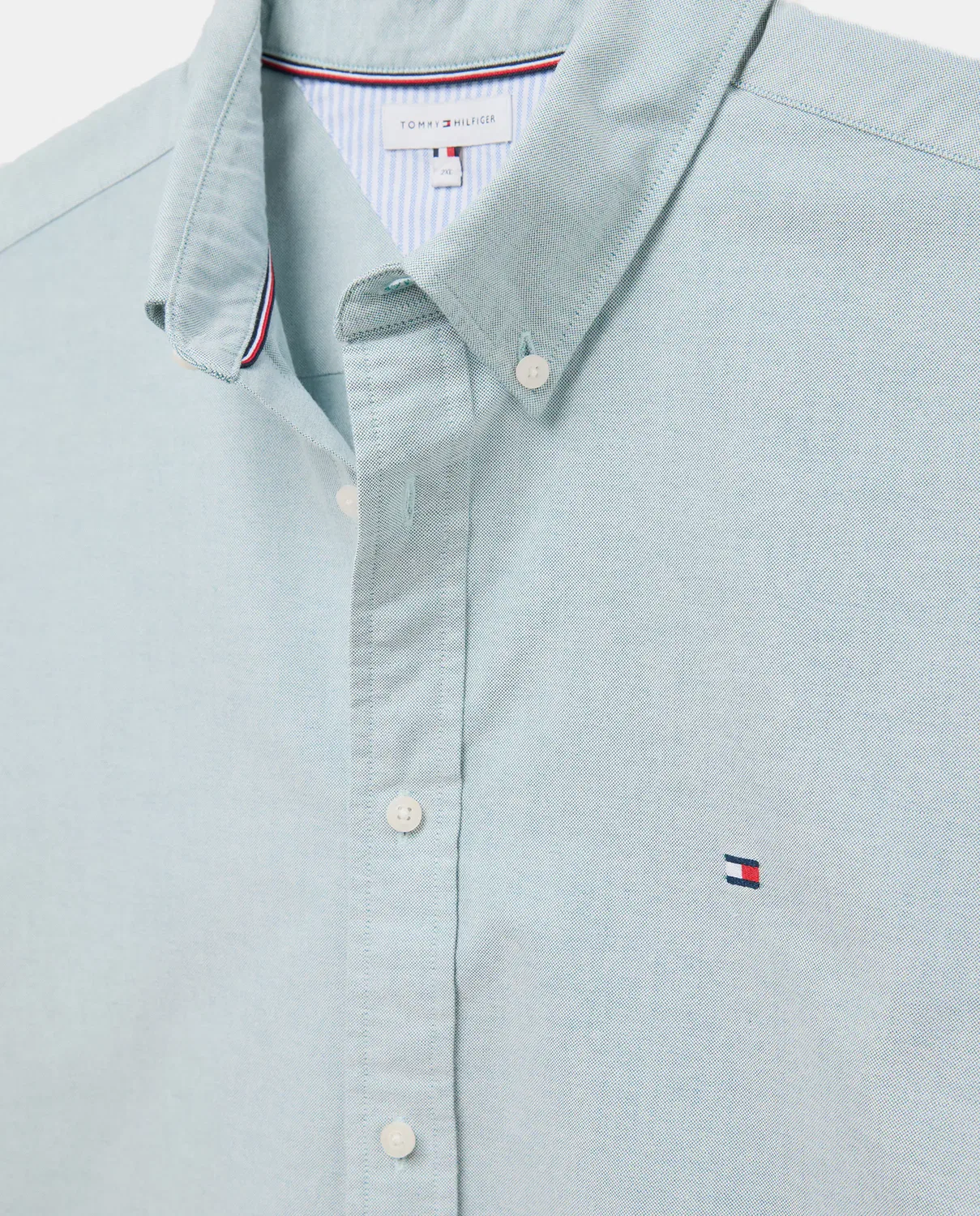 Мужская рубашка оксфорд с длинным рукавом Tommy Hilfiger, Verde — фото 2