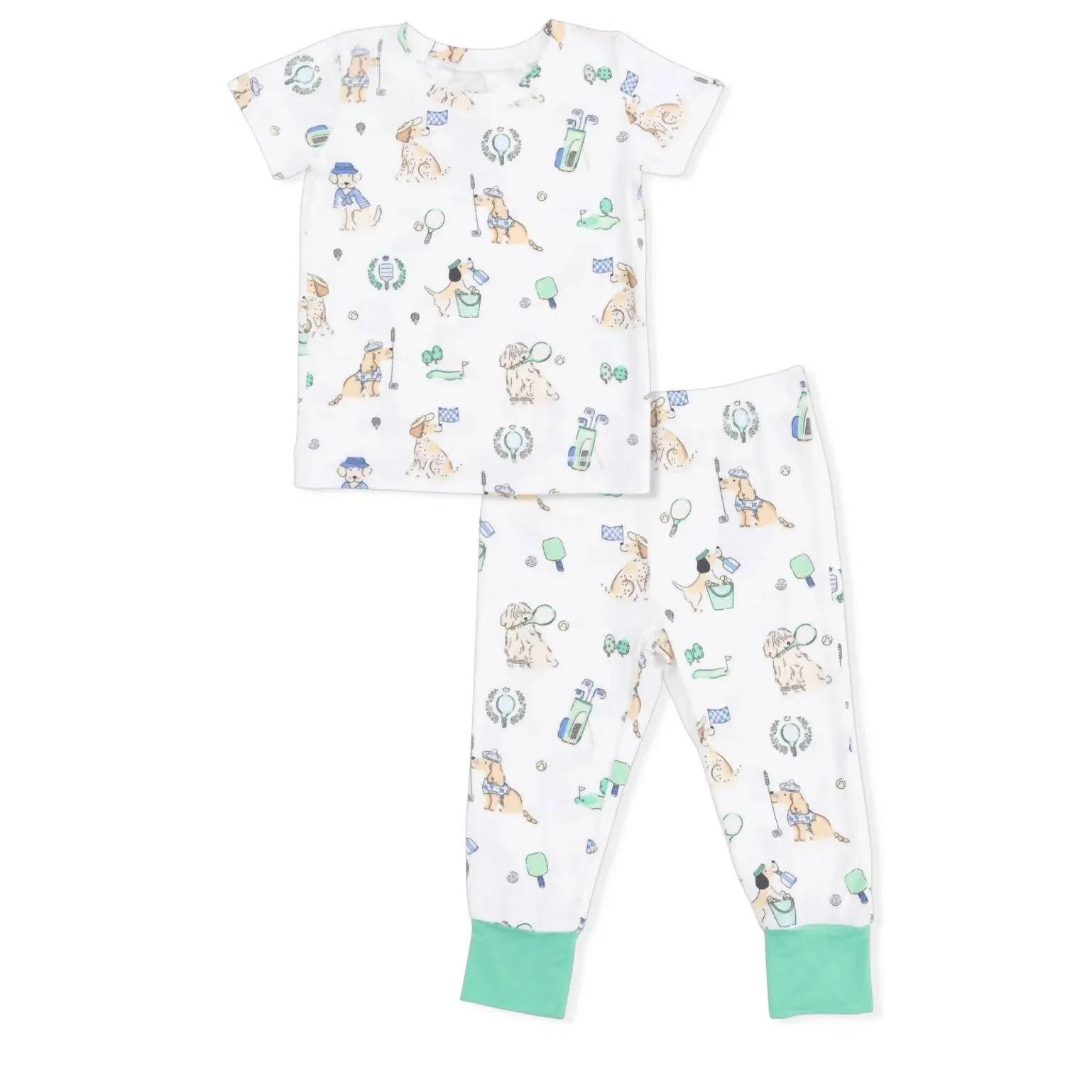 Детский комплект пижамы с коротким рукавом Country Club Dogs Angel Dear, Neutral