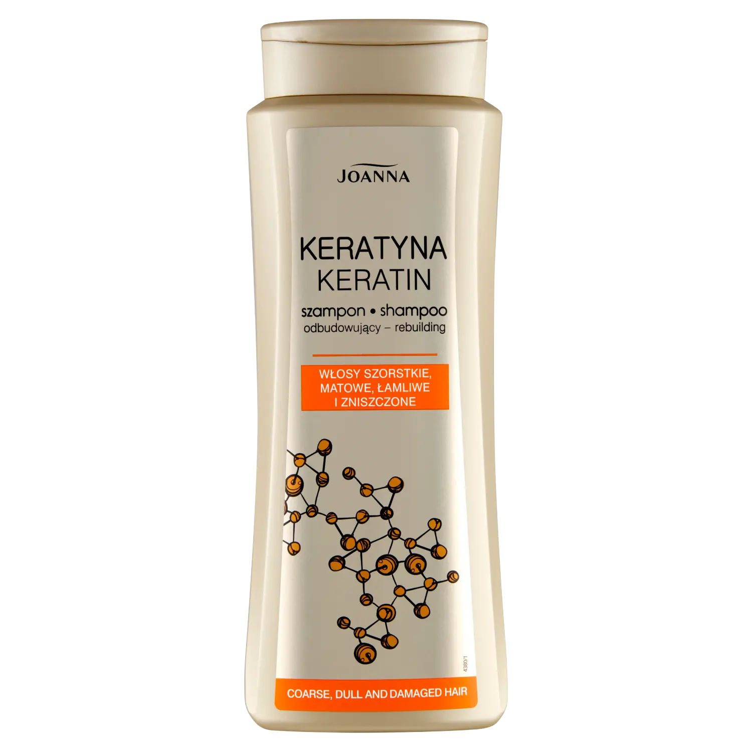 Joanna Keratyna шампунь для жестких, тусклых и ломких волос, 400 мл — фото 2