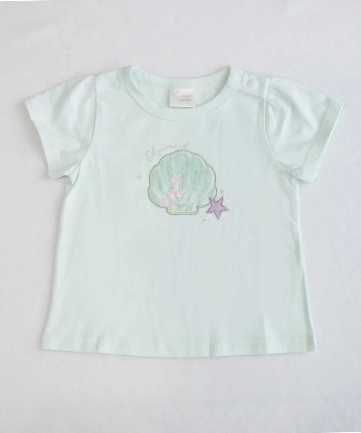 Детская футболка с блестящим аппликацией, модель Sparkle Motif, coto cotte, Blue