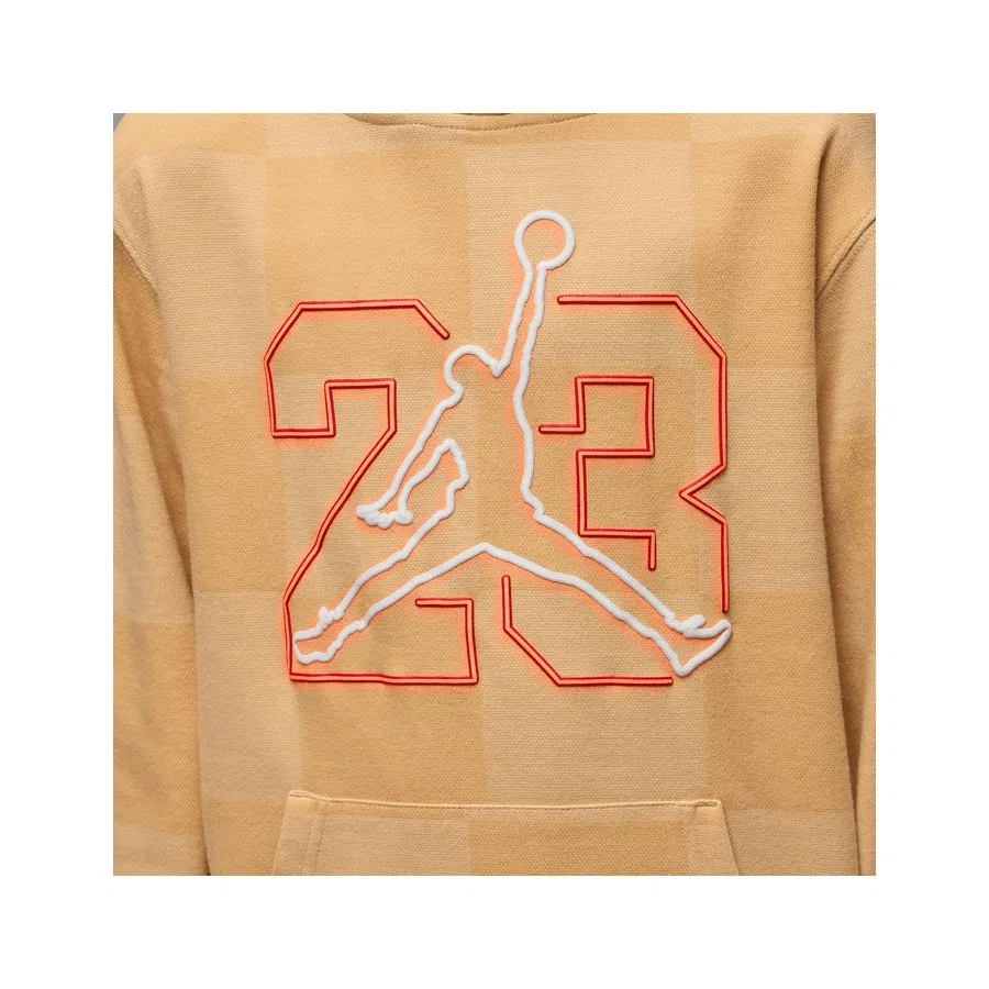 Детский свитшот с капюшоном Nike Jordan JDB MJ Deep Dish Po Hoodie, Черный — фото 4
