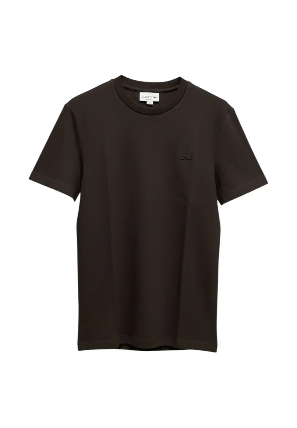 Футболка цвета 3la - базовая футболка Lacoste, Dark Brown