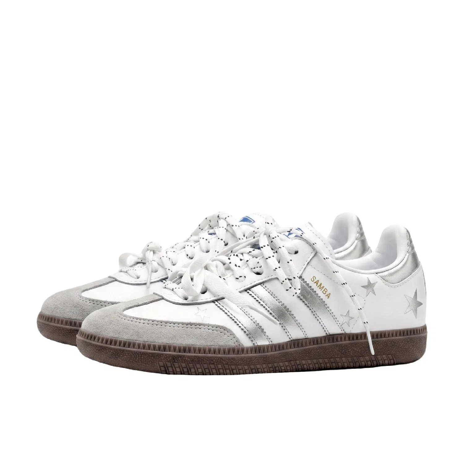 Детские кроссовки для скейтбординга SAMBA OG, Adidas Originals, Silver — фото 4