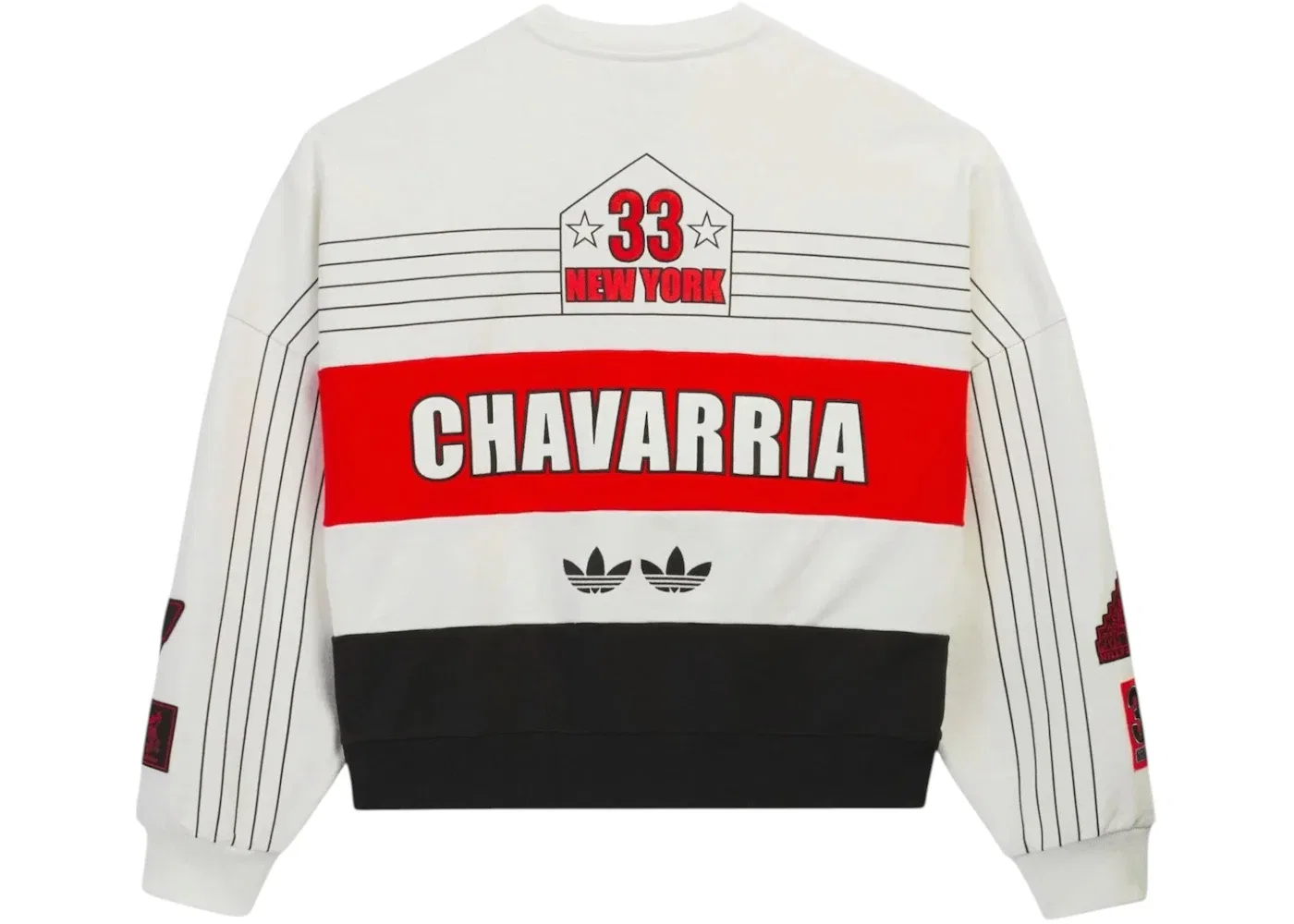 Мужская худи-свитшот с длинным рукавом Crew Adidas, Off White — фото 2