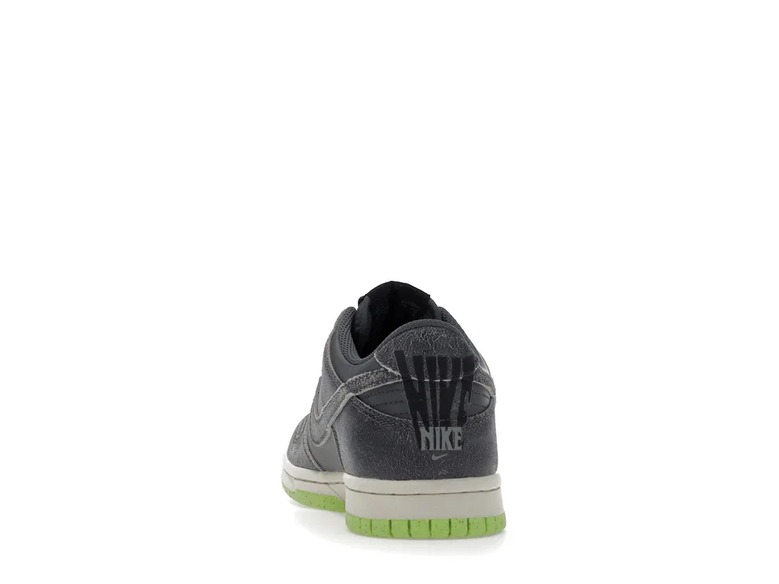 Детские кроссовки с принтом Nike Dunk Low Halloween (2022) (GS) Nike, Iron Grey Phantom Ghost Green — фото 4