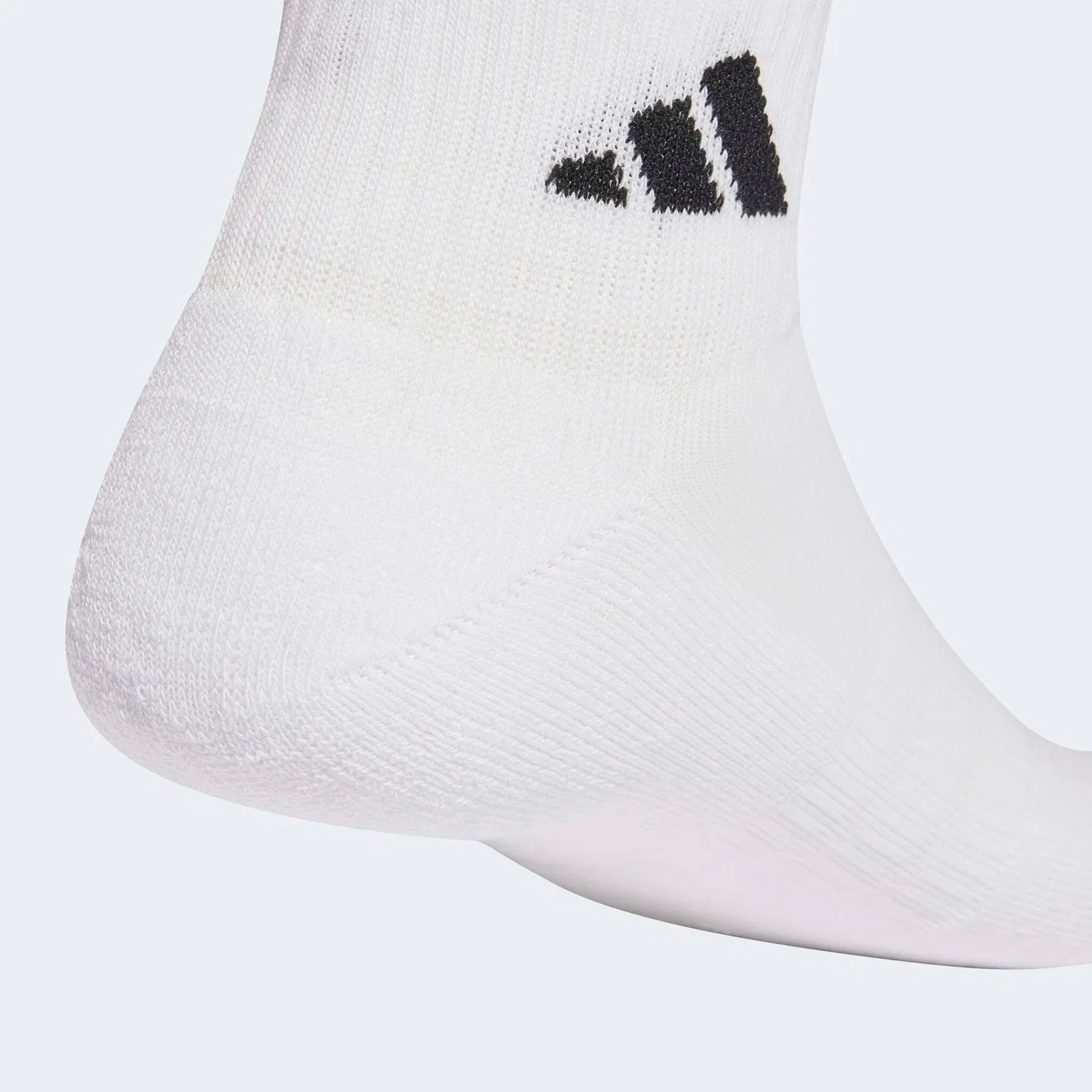 Женские спортивные носки с амортизацией Adidas Performance, White/White/Black — фото 4
