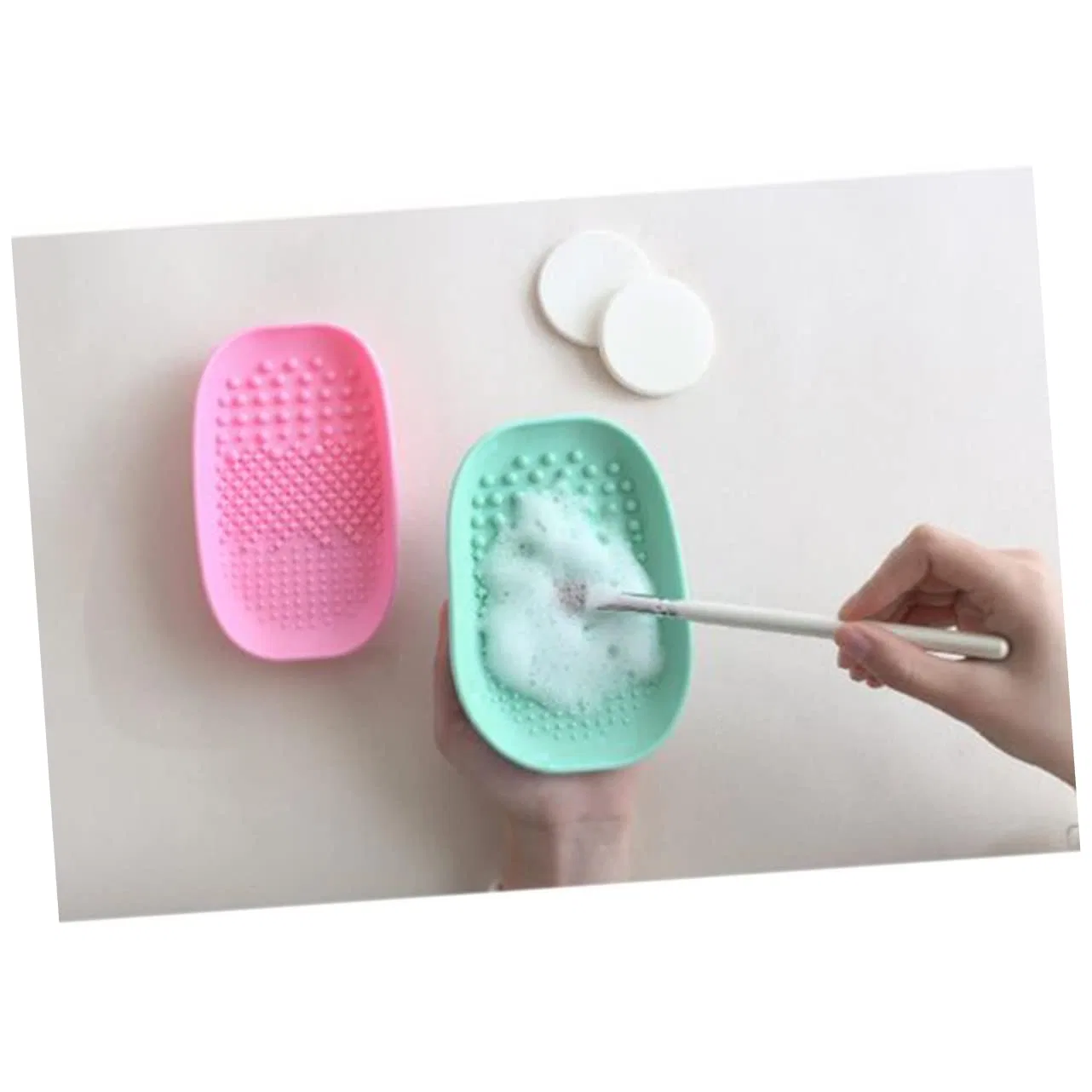 Силиконовая подушечка для чистки кистей WRITWAA, 15.2 x 9 x 3 см — фото 4