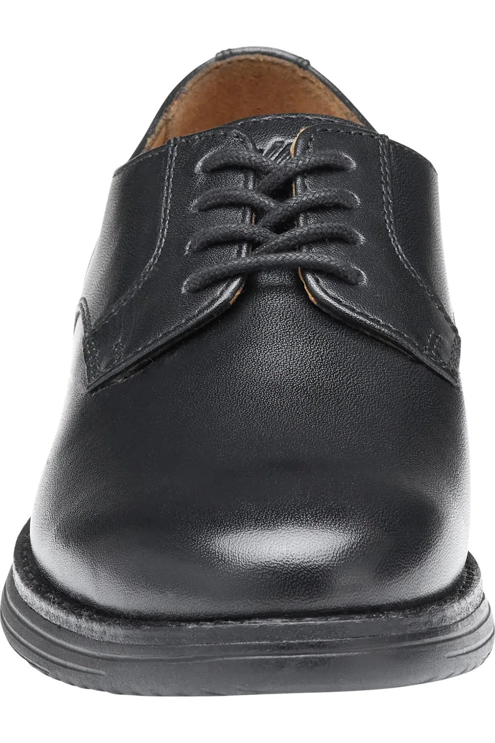 Детские туфли дерби на плоской подошве Upton Johnston & Murphy, Black Full Grain — фото 4