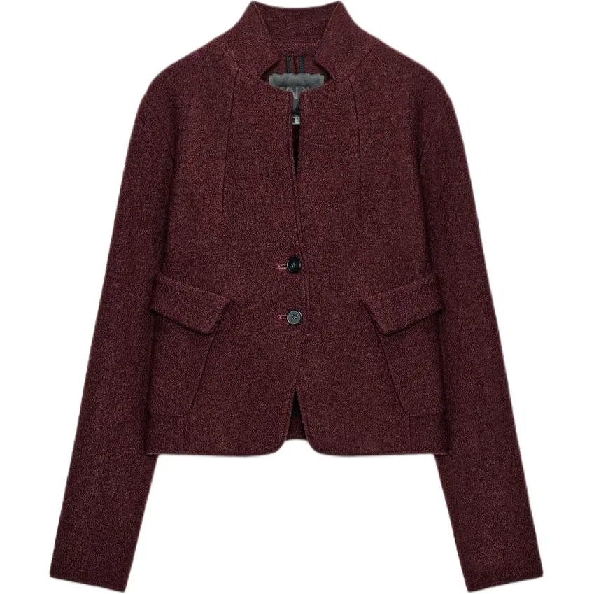 Женское пальто ZW Jackets & Coats ZARA, Burgundy