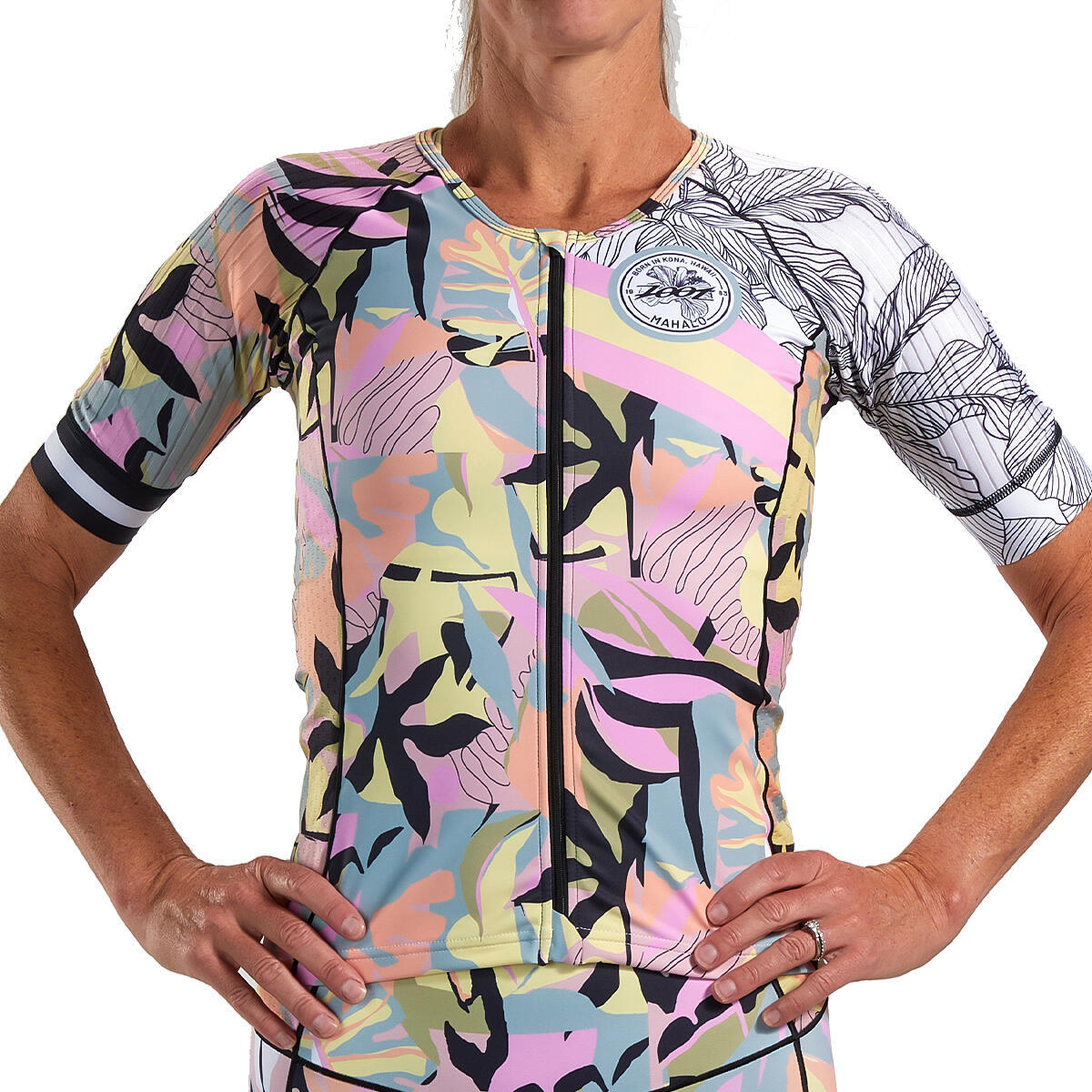 Джерси с коротким рукавом для женщин LTD Triathlon Aero Jersey - Mahalo ZOOT, красочный - фото