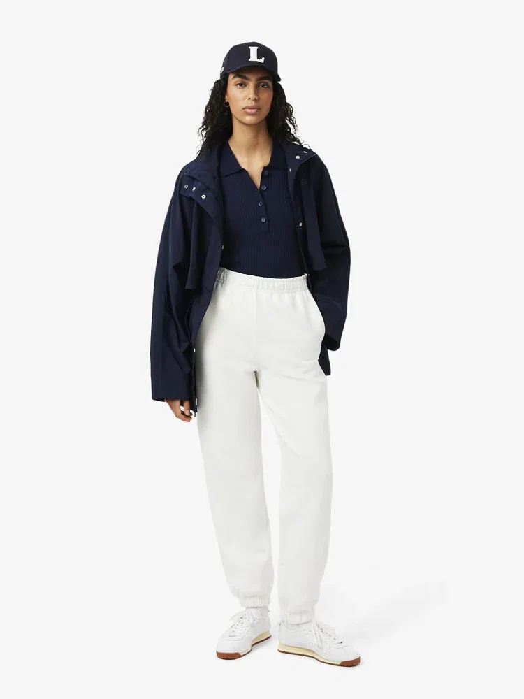 Футболка поло LACOSTE Navy из мериносовой шерсти — фото 4
