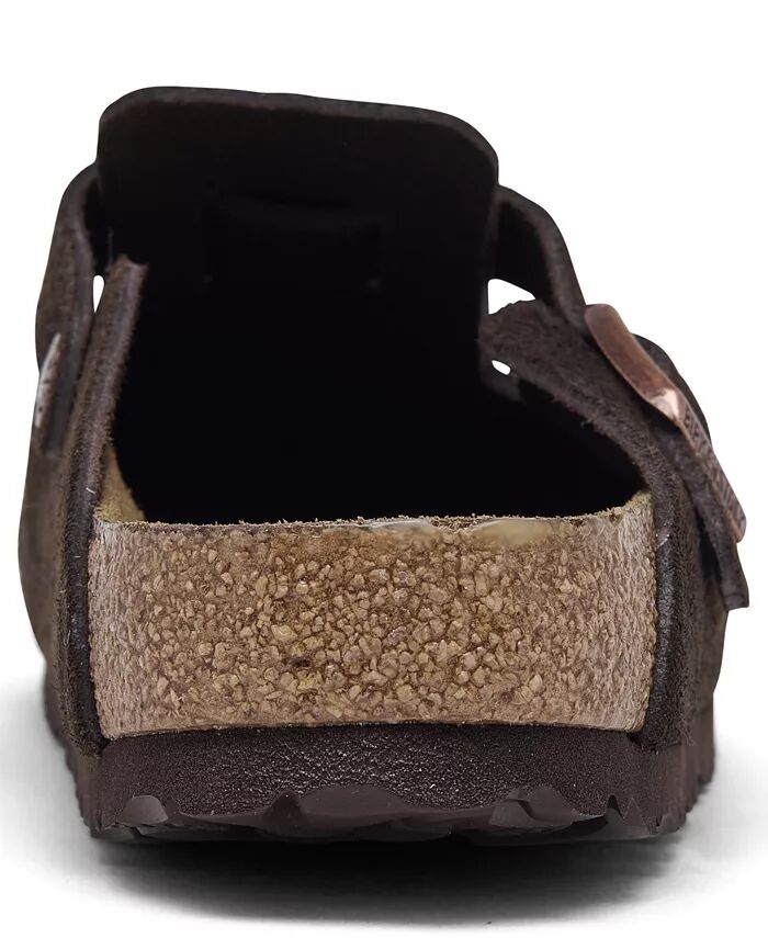Женские замшевые кожаные сабо Boston Soft Footbed от Finish Line Birkenstock, коричневый — фото 3