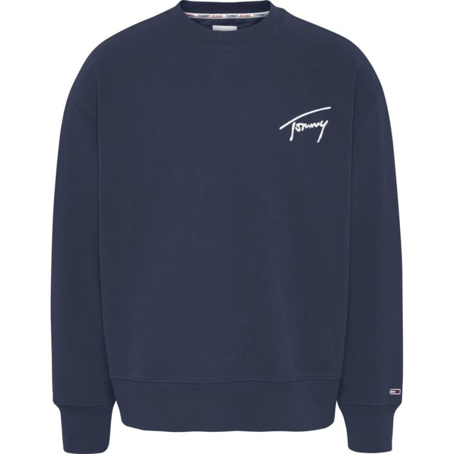 

Свитер фирменный свитер с круглым вырезом Tommy Jeans, синий
