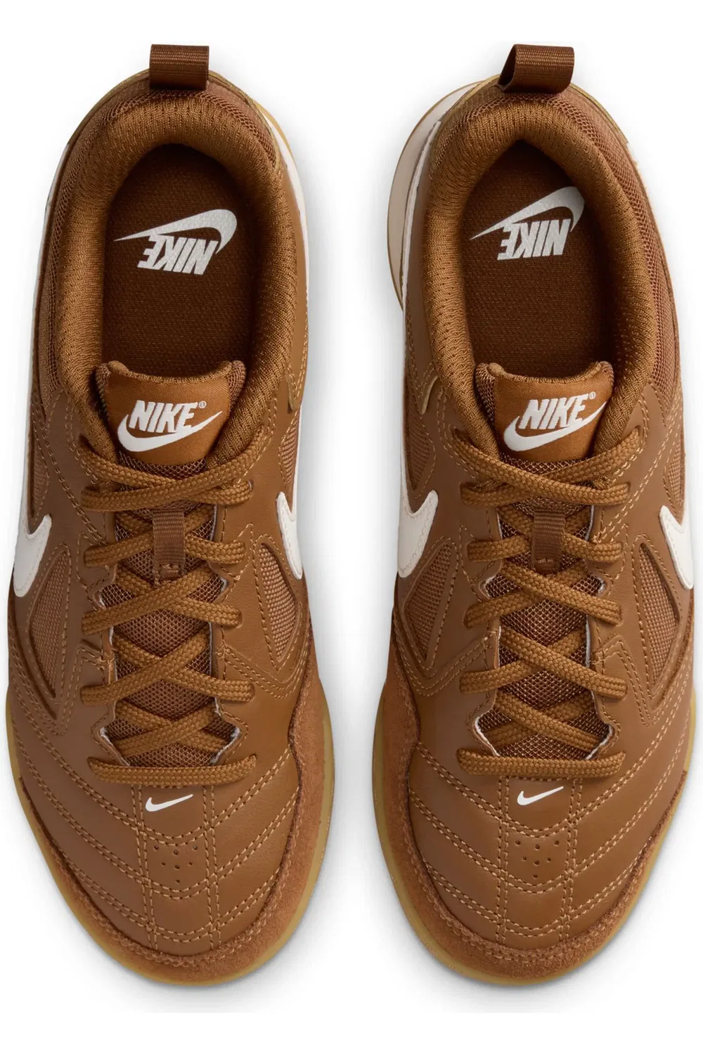 Детские кроссовки для футбола и скейтбординга Gato Nike, Light Brown/Arctic Brown — фото 3