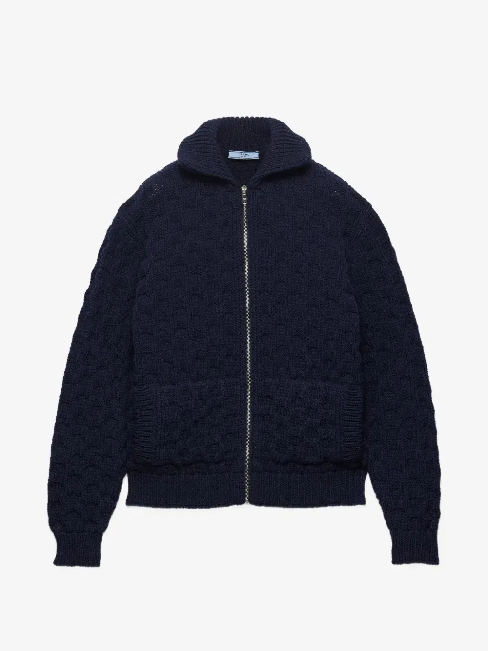 Шерстяной кардиган Prada, синий