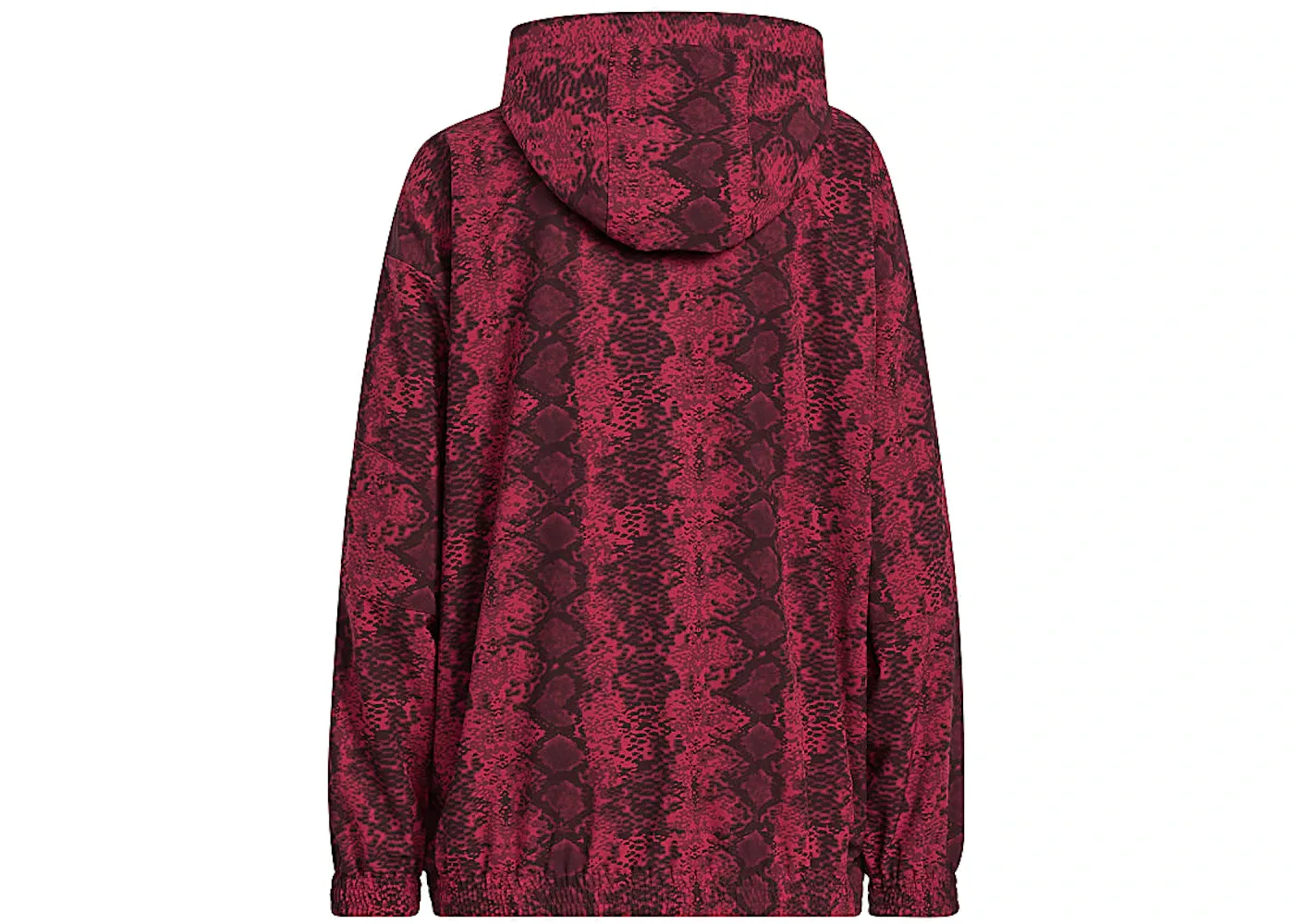 Детская ветровка с змеиным принтом Windbreaker Adidas, Cherry Wood/Black — фото 2