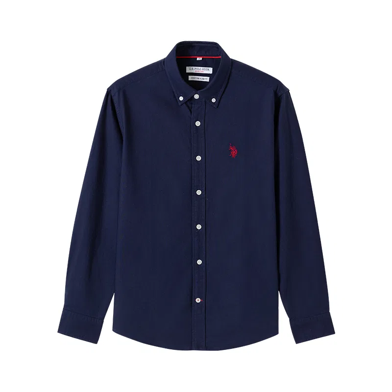 Рубашка мужская с отложным воротником, U.S. POLO ASSN., Navy Blue