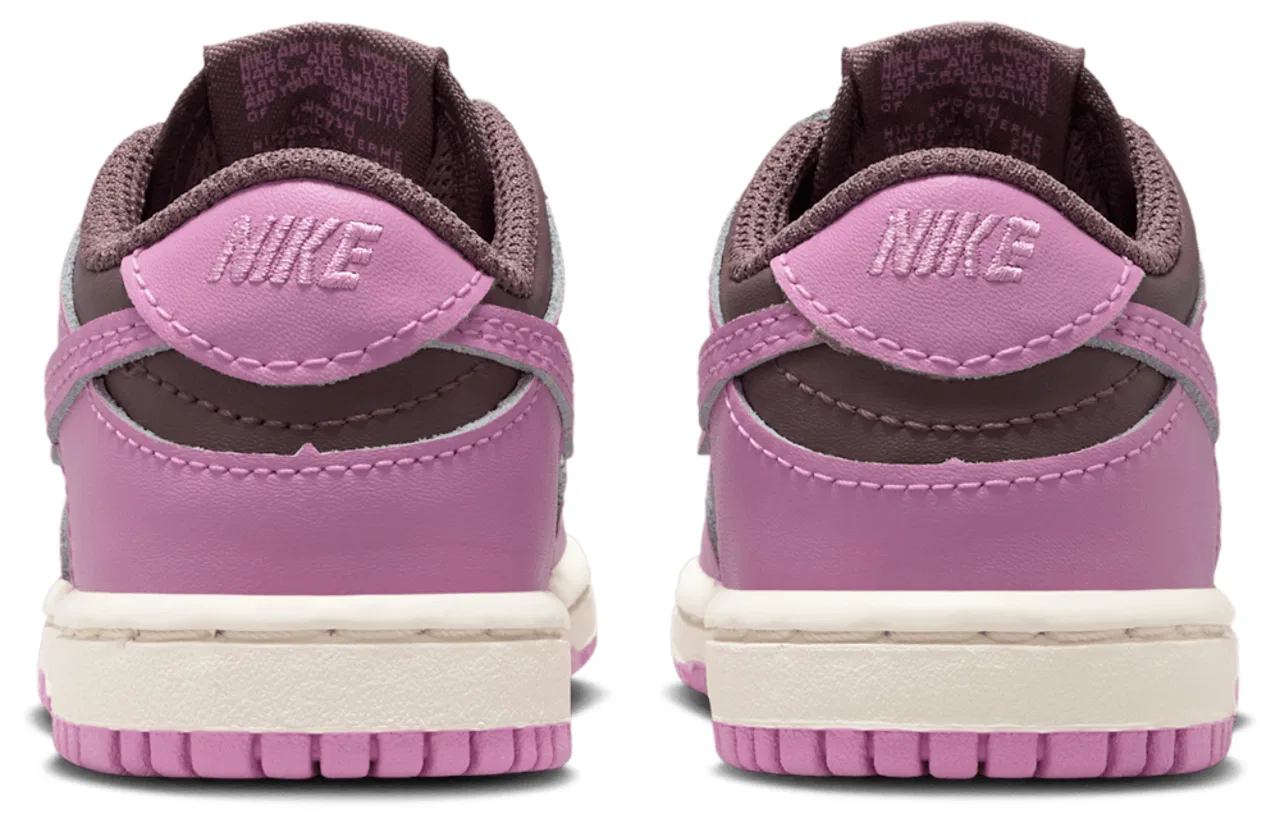 Кроссовки для девочек Dunk Low Nike, цвет Tattoo/Light Magenta/Pale Ivory — фото 3
