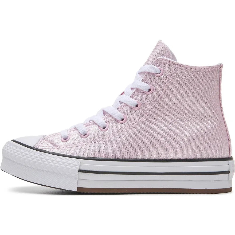 Детские высокие кеды Chuck Taylor All Star Lift Converse, Pink Glitter — фото 3