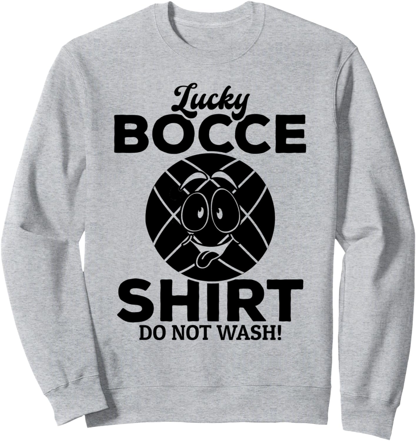 

Толстовка Lucky Bocce, не стирать - толстовка для игрока в бочче Bocce Ball Player Bocce Ball Game, серый