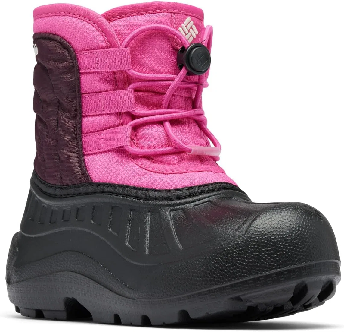 Детские зимние ботинки на шнуровке Powderbug Snowlite Columbia, Pink Ice/Moonvista
