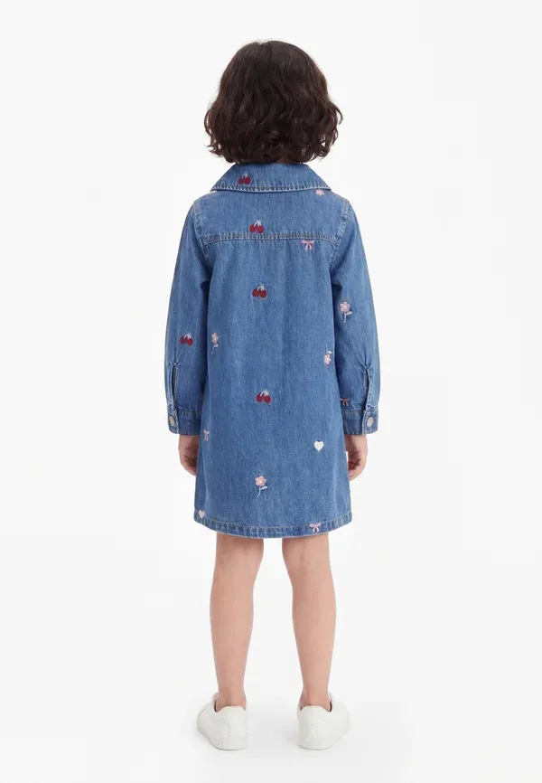 Платье джинсовое Nmfemily Name It, medium blue denim, синий — фото 2