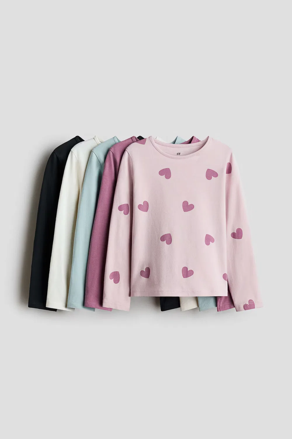 Набор из 5 рубашек с длинными рукавами H&M, Mattlila/Herzen