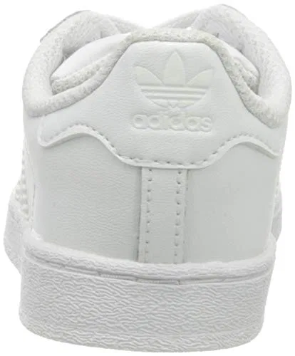 Детские кроссовки для мальчиков с принтом Superstar El I Adidas, White Blue Pink — фото 3