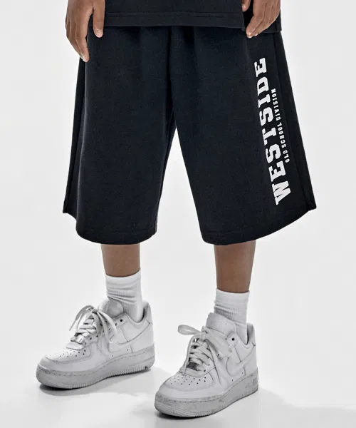 Детский комплект из куртки и брюк с принтом, оверсайз TAKEASY KIDS, Black/Black — фото 3