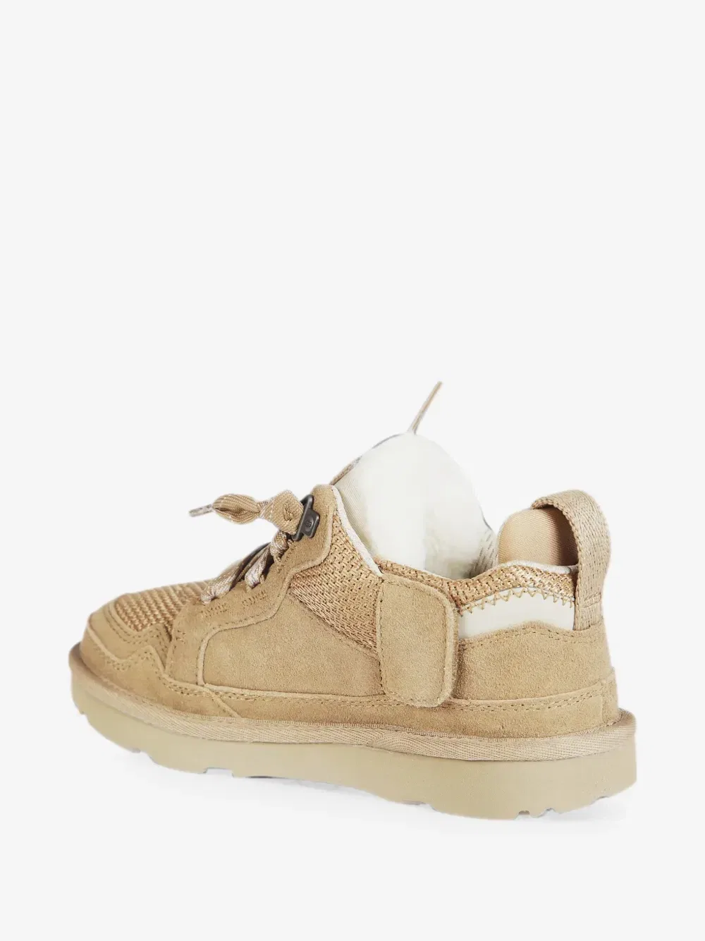 Низкие кеды на шнуровке Lowmel Ugg Kids, бежевый — фото 3