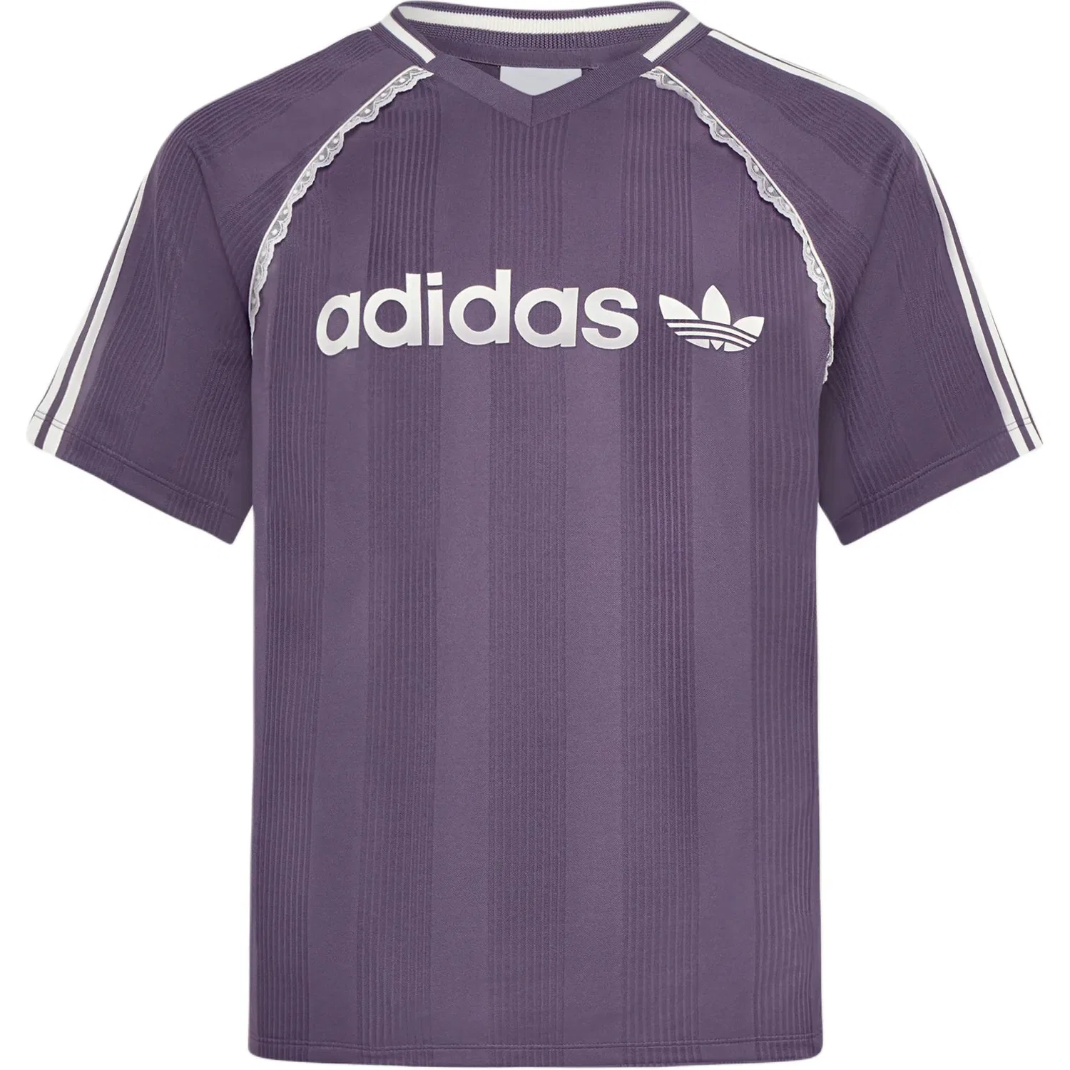 Женская футболка с V-образным вырезом Dark Violet Adidas Originals, Dark Violet