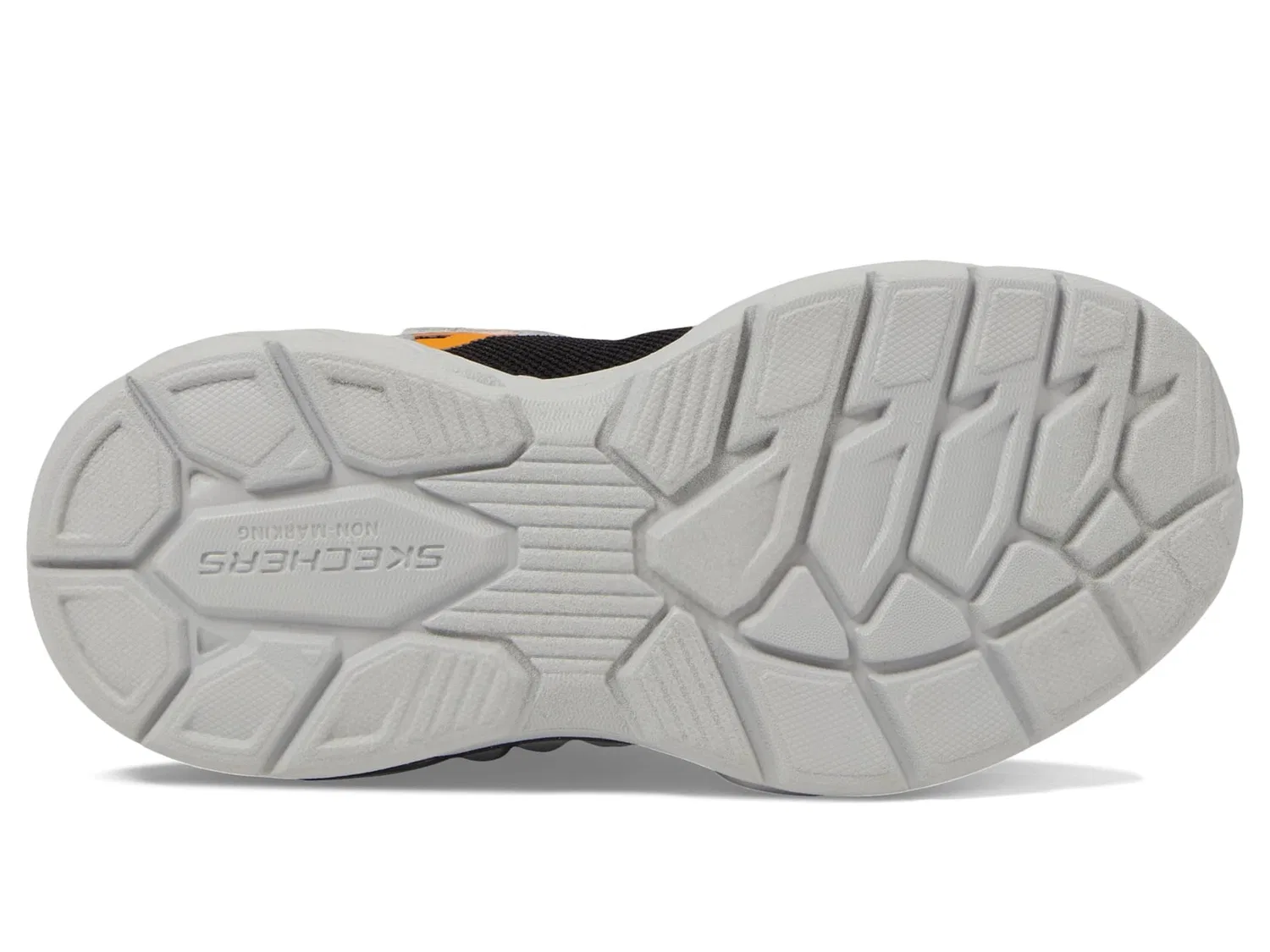 Детские кроссовки для девочек с подсветкой Light Storm 3 Skechers, Silver Black — фото 3