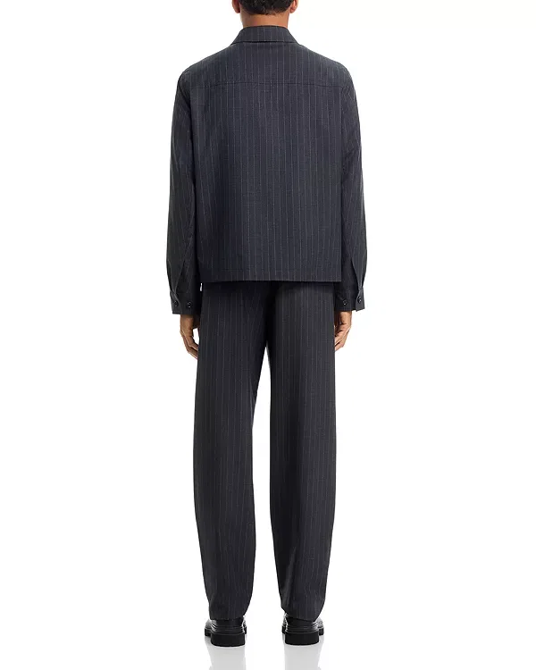 Мужская куртка с вышивкой Bloomsbury Track Jacket Burberry, IROn Grey Stripe — фото 3