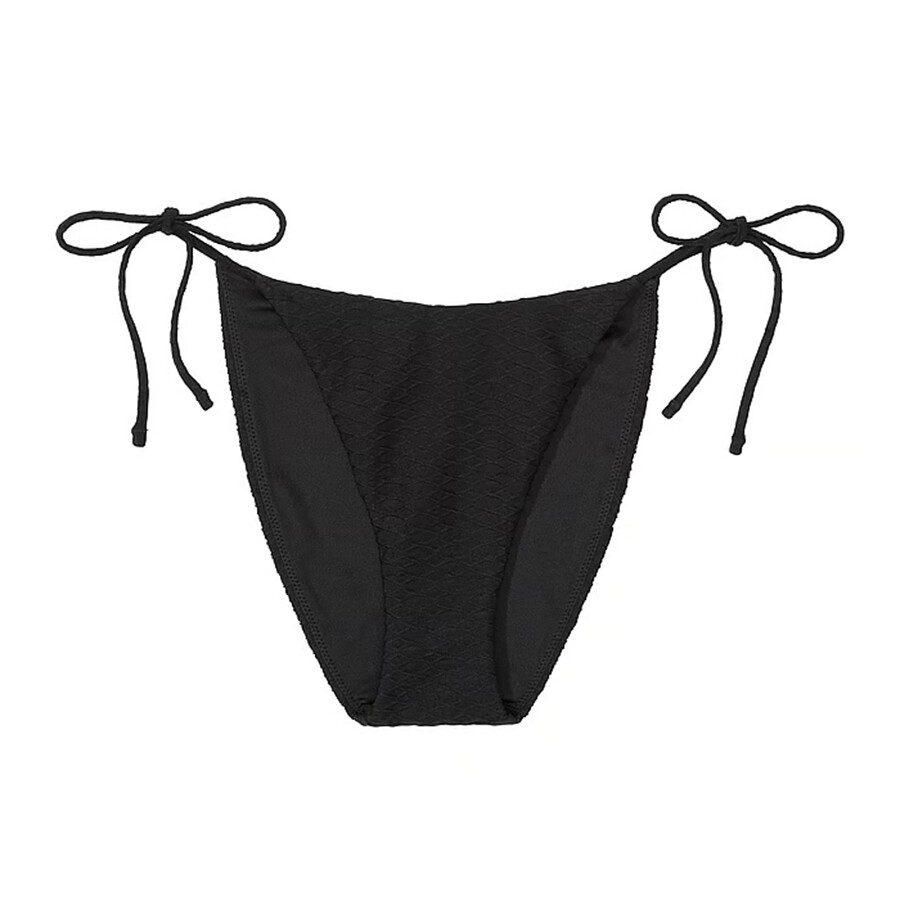 

Плавки бикини Victoria's Secret Swim Mix & Match Side-Tie Cheeky Fishnet, черный