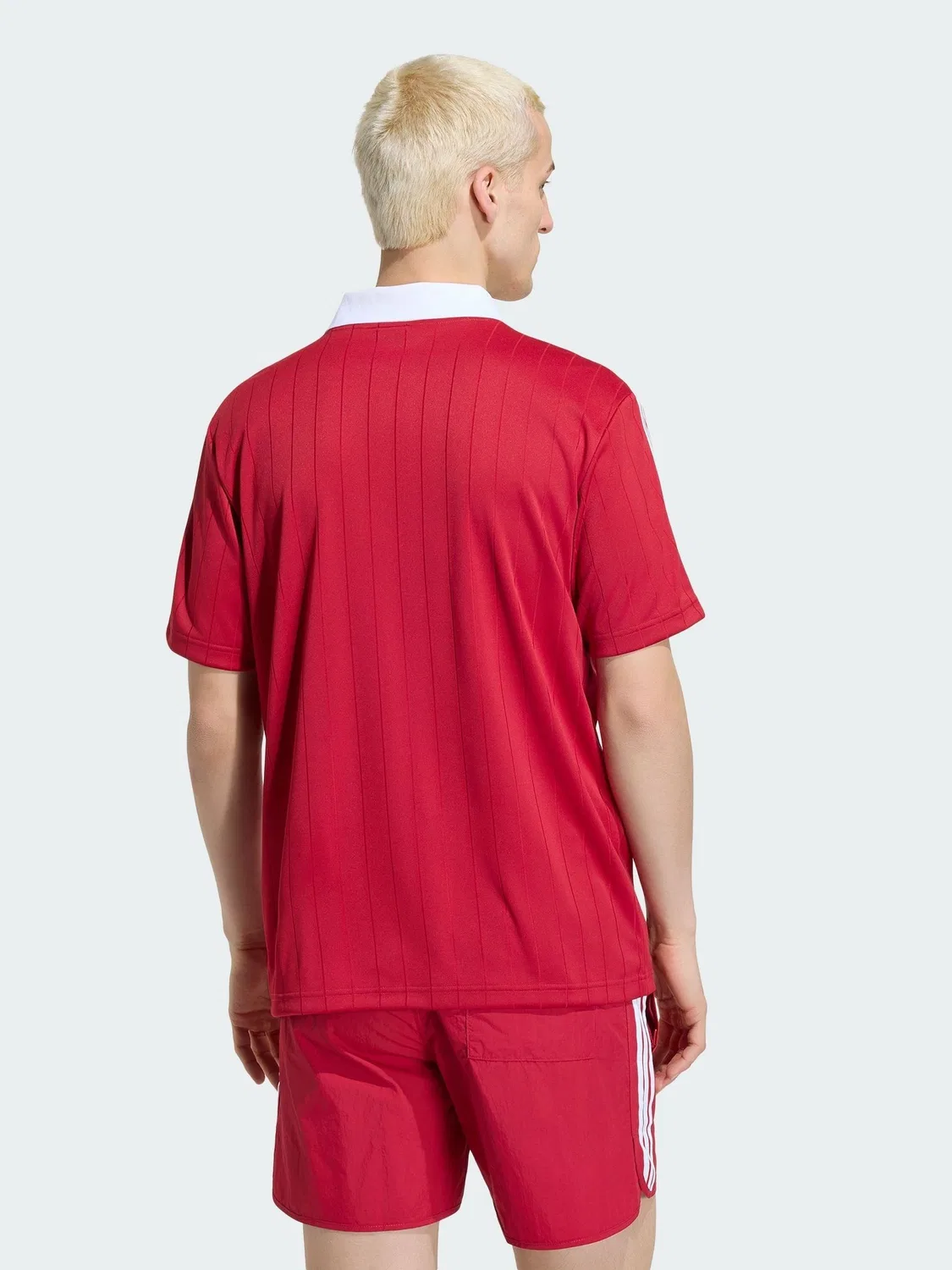 Футболка с фактурой drop-needle, adidas Originals, бордовый — фото 3