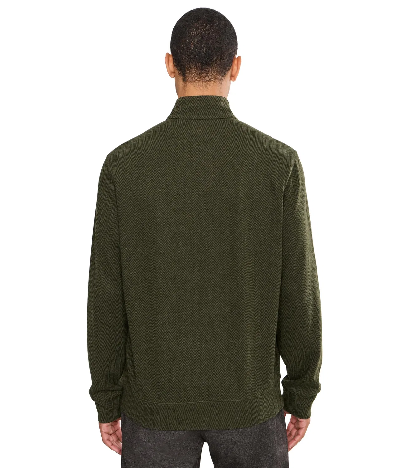 Роскошный пуловер с принтом «елочка». Polo Ralph Lauren, Alpine Heather/Black/Basketweave Herringbone — фото 4