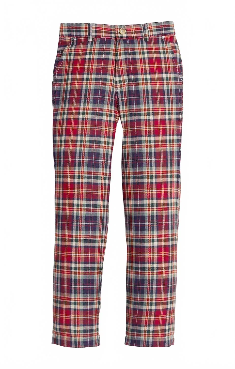 Детские классические брюки в клетку Middleburg Plaid LITTLE ENGLISH, красный
