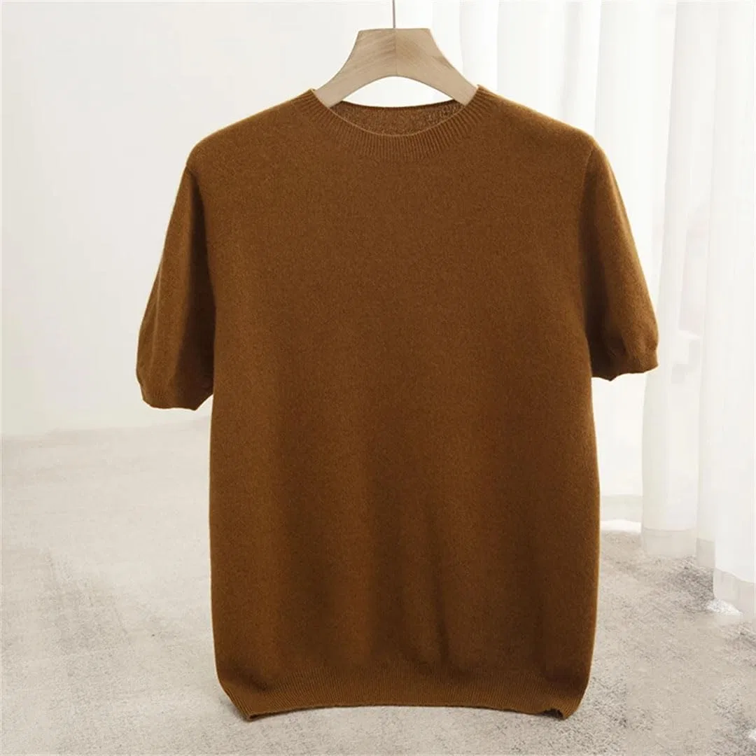 Мужская облегающая футболка из шерсти Pullover, Haze Blue — фото 2