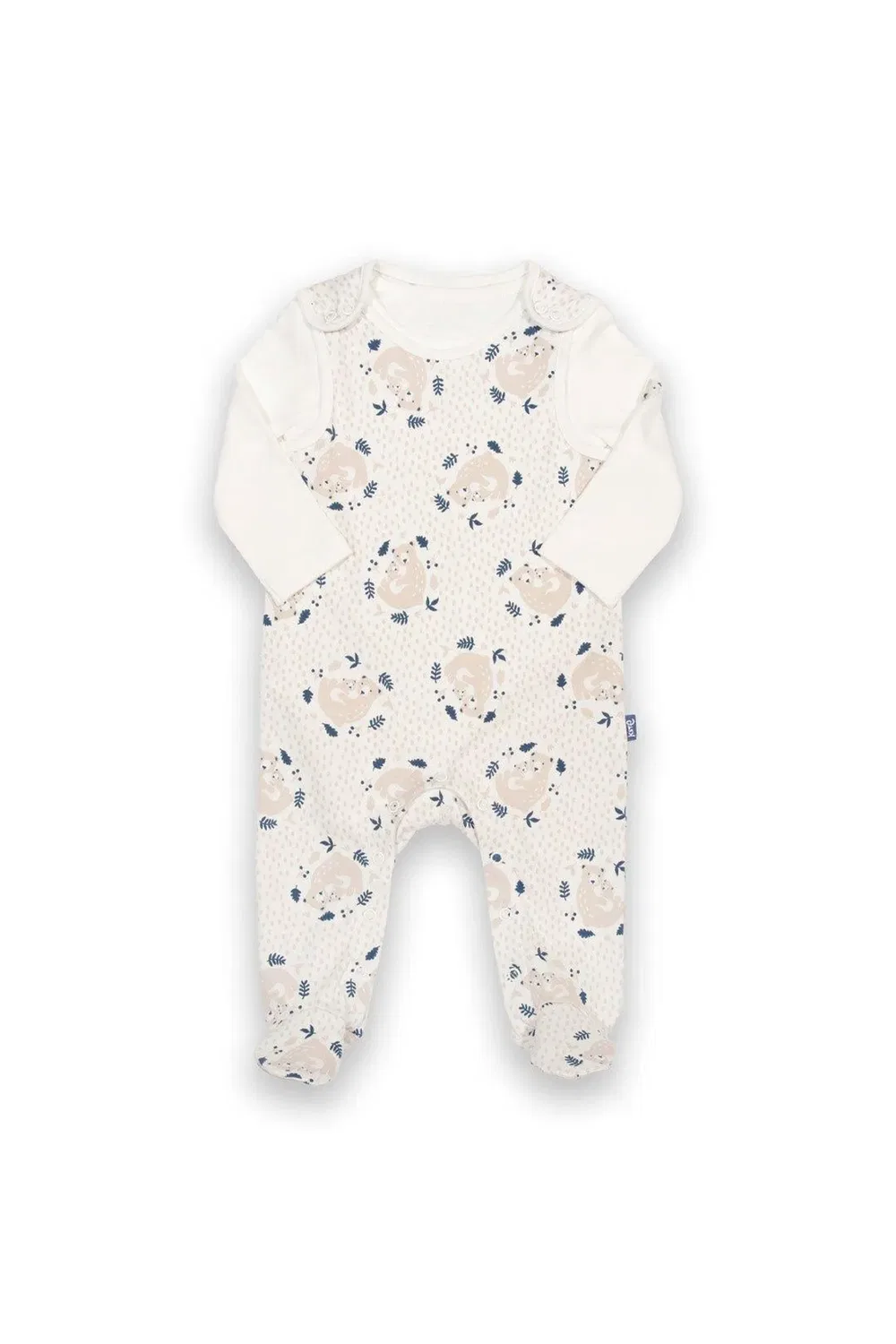 Детский комплект из органического хлопка с мишкой Kite, Cream