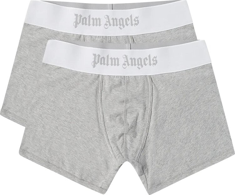 

Шорты Palm Angels Boxer Shorts (2 Pack) 'Melange Grey', серый