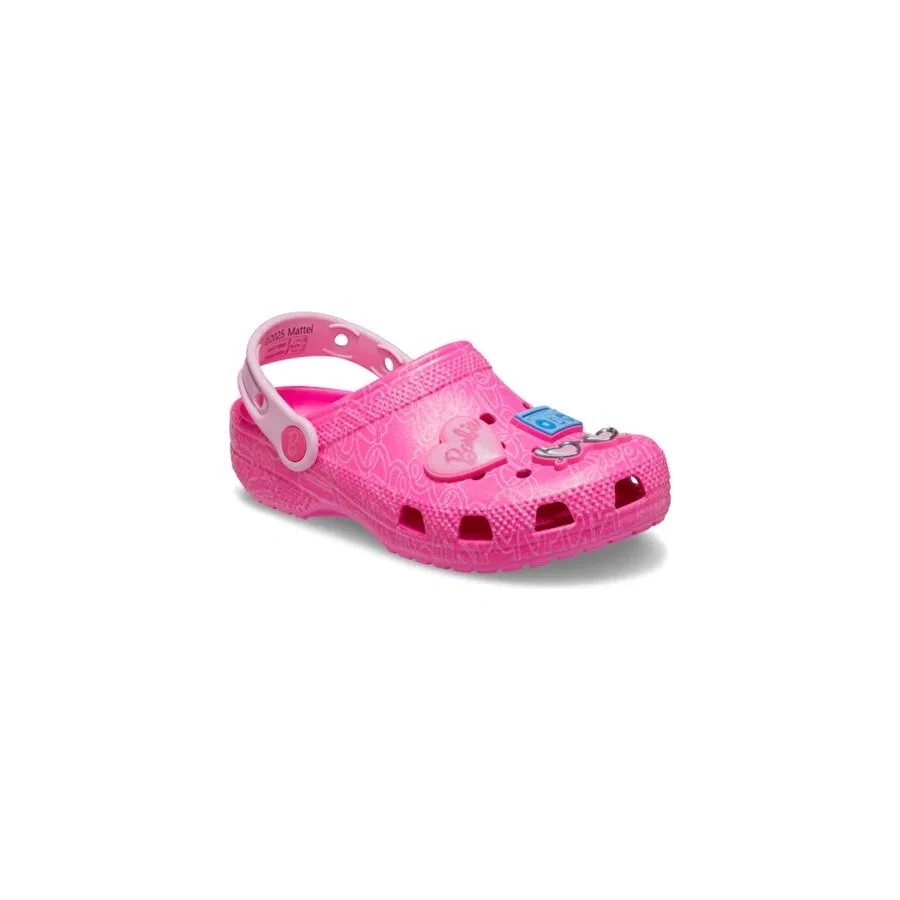 Детский спортивный сланец с принтом Mattel Pink Barbie Cls Clg K Çocuk Terliği, Crocs, Разноцветный — фото 2