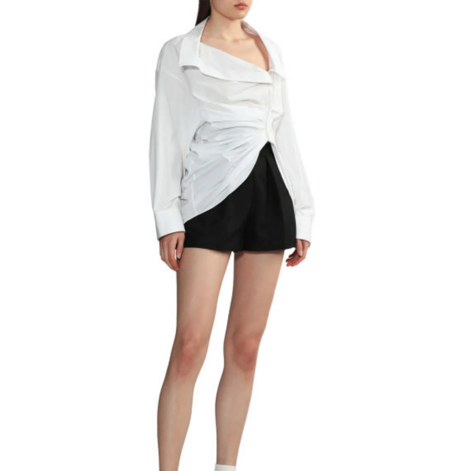 Рубашка женская с круглым вырезом, Alexander Wang, White — фото 3