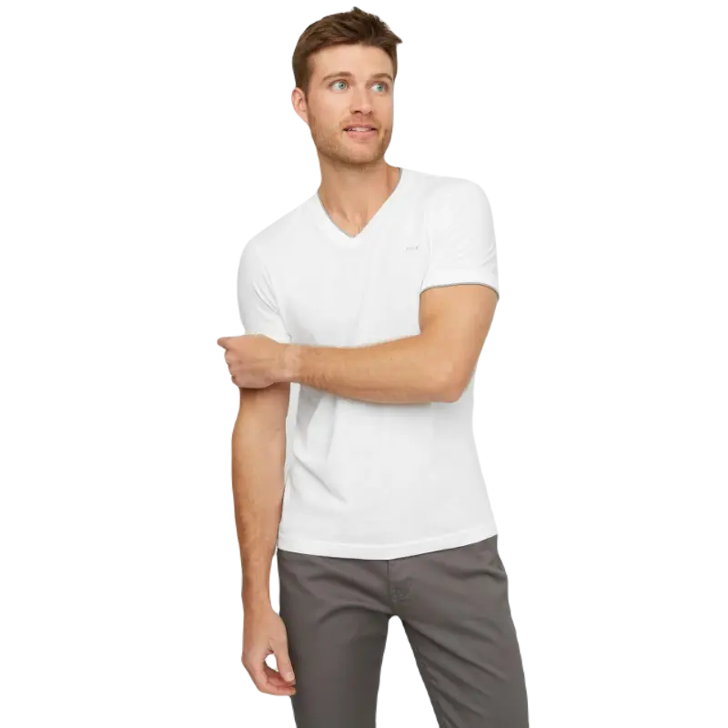 

Футболка Guess Factory Armin V-Neck, белый