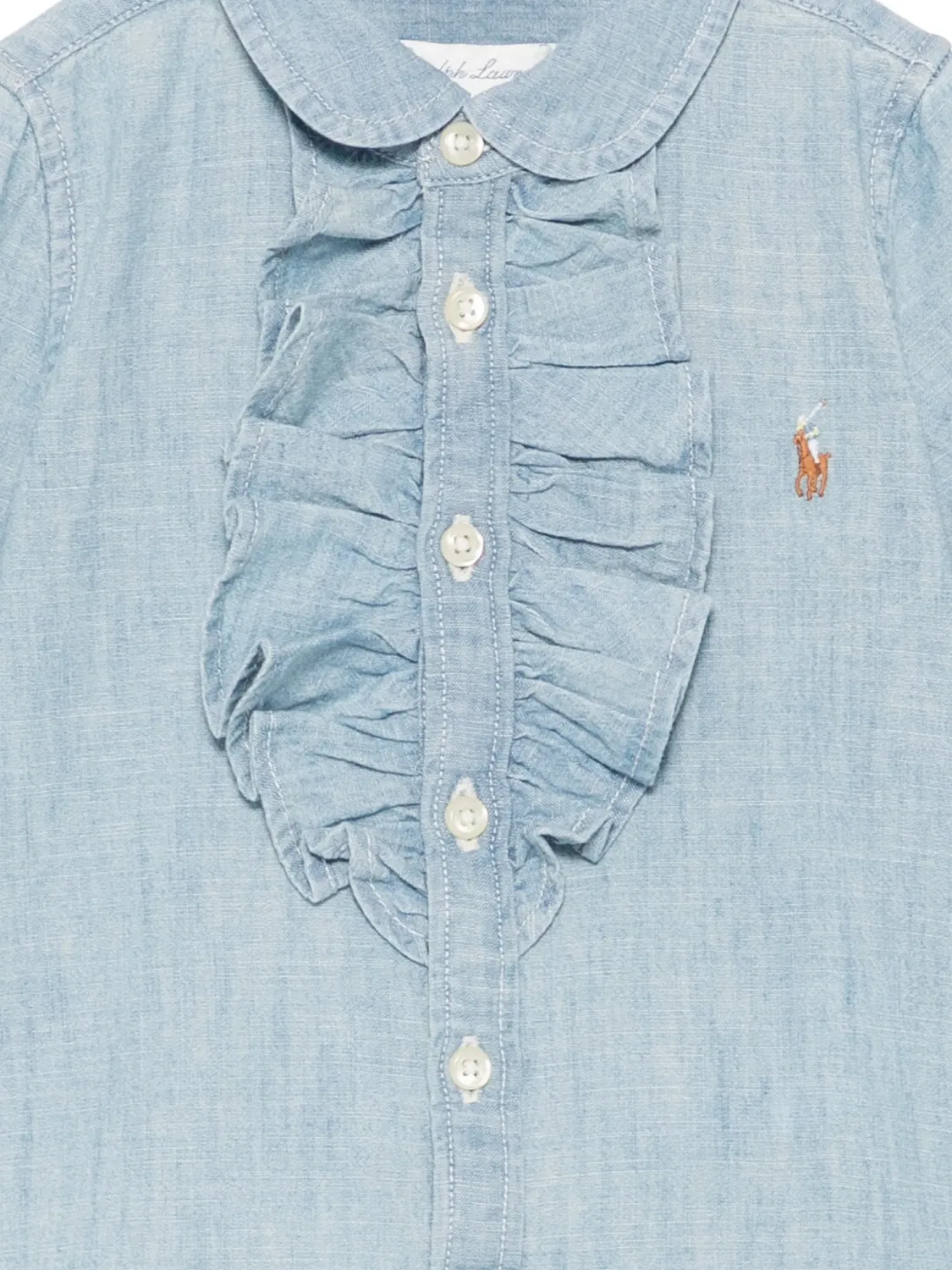 Комплект из рубашки и брюк с цветочным принтом Polo Ralph Lauren, синий — фото 2