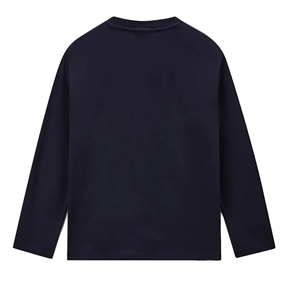 Детская футболка с длинным рукавом New Box Logo Napapijri, Blue — фото 4