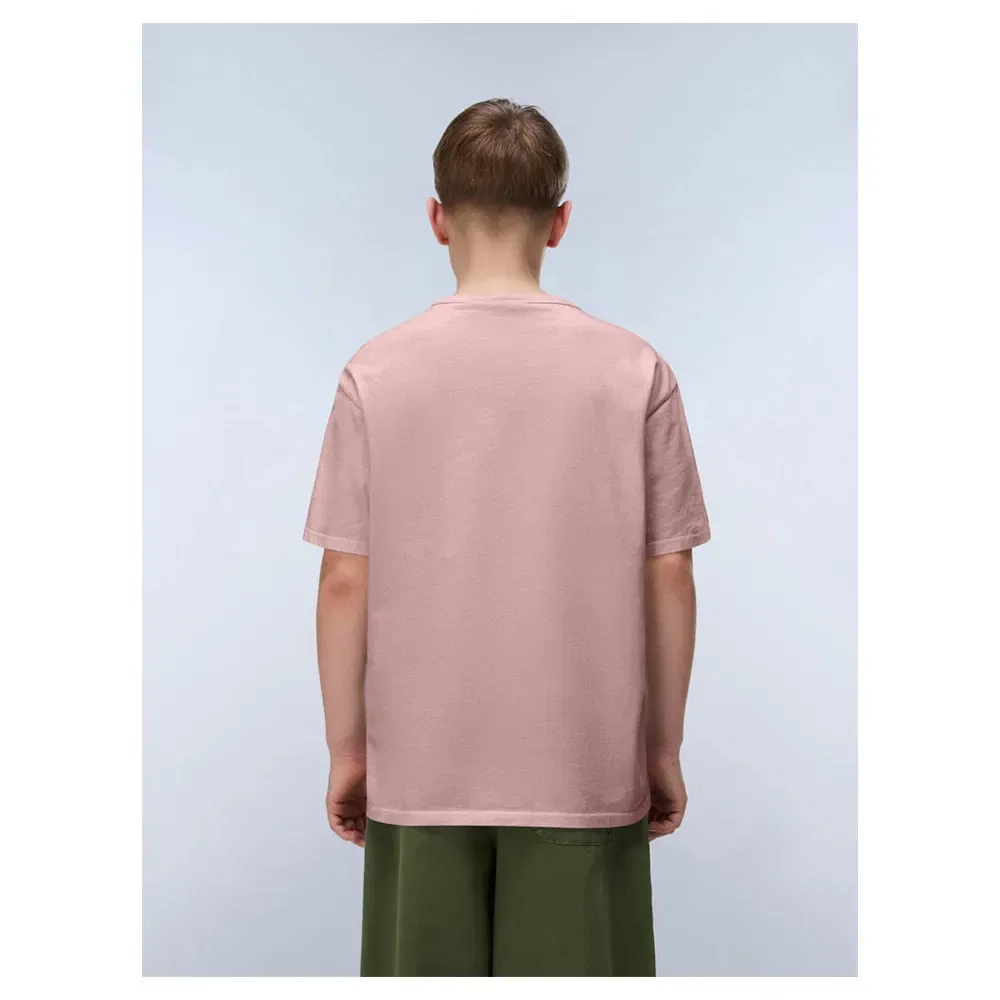 Детская футболка с принтом New Box Logo Napapijri, Pink — фото 2