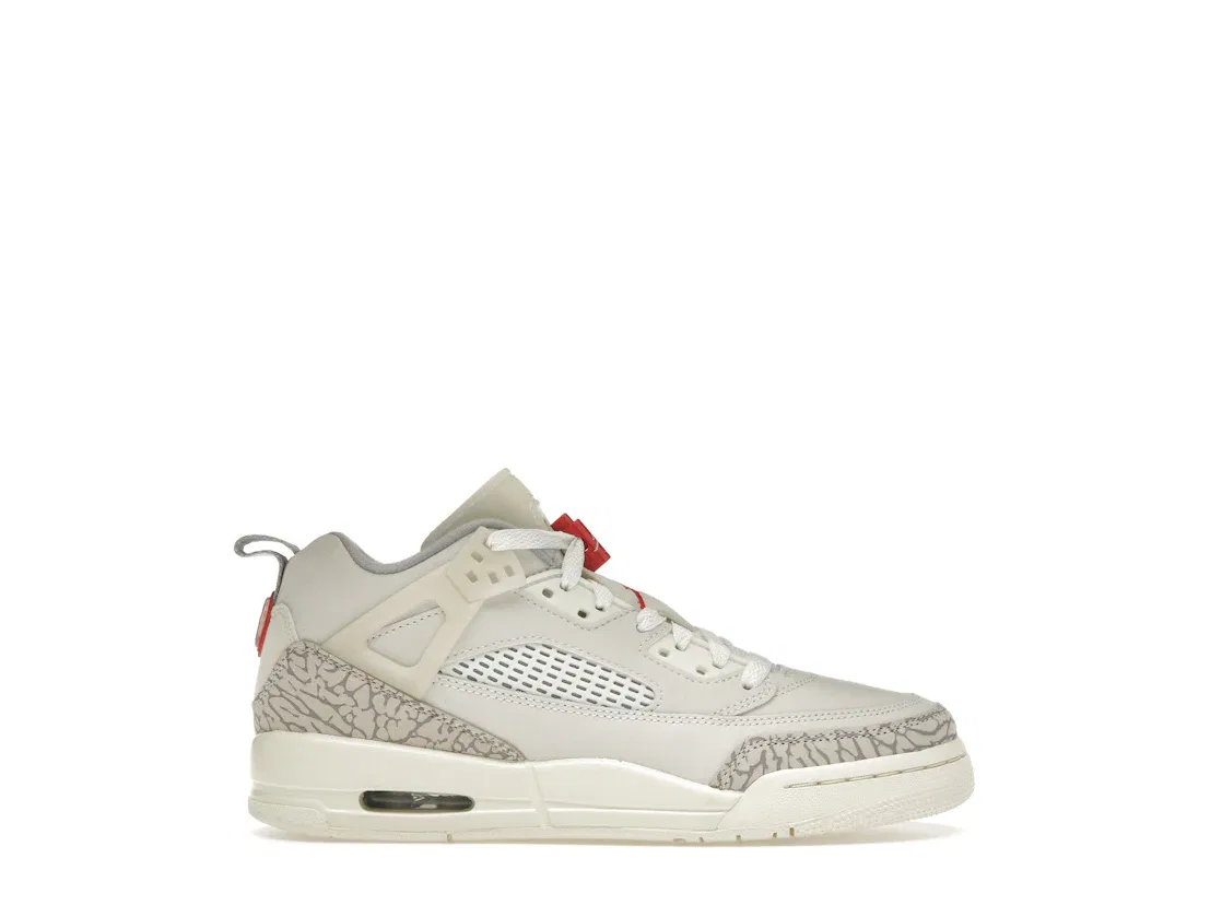 Детские кроссовки Lifestyle Jordan Spizike Low Jordan, Sail/University Red/Coconut Milk/Sandstone/Smoke Grey