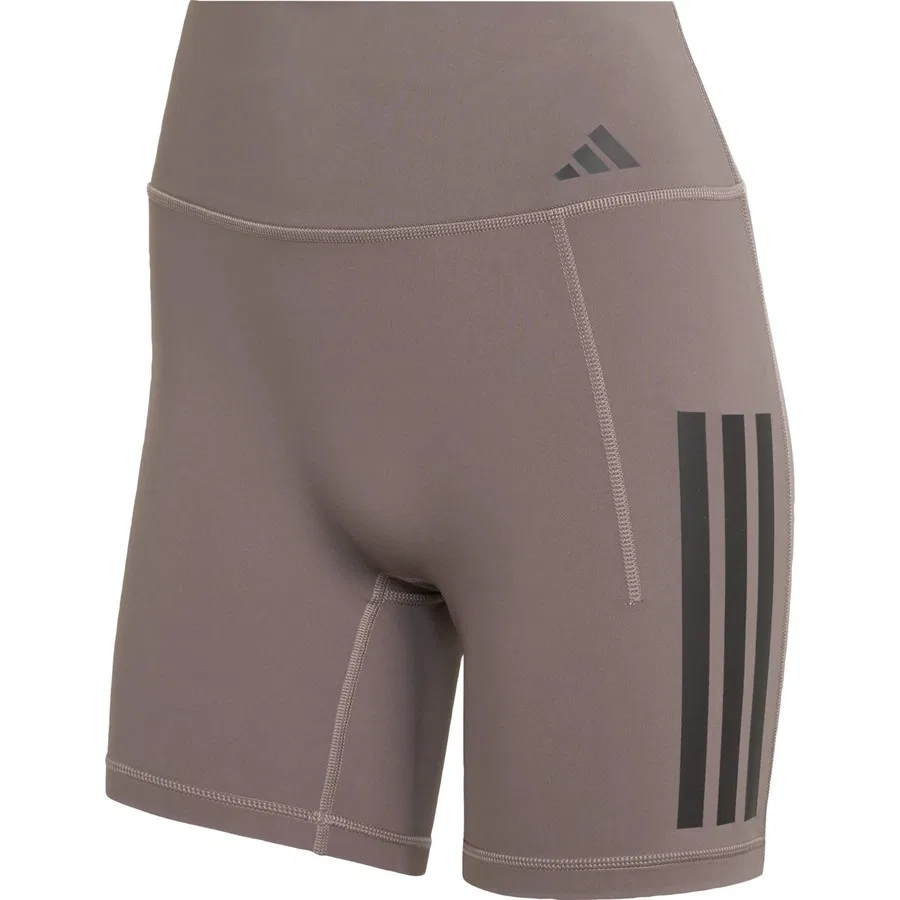 Женские леггинсы с высокой посадкой Performance JZ1099 Optime Workout 3-Stripes Short Leggings adidas, Серый — фото 3