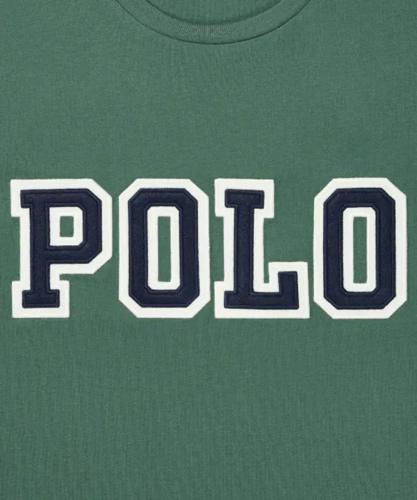 Футболка с логотипом, классический крой, Polo Ralph Lauren, зеленый — фото 4