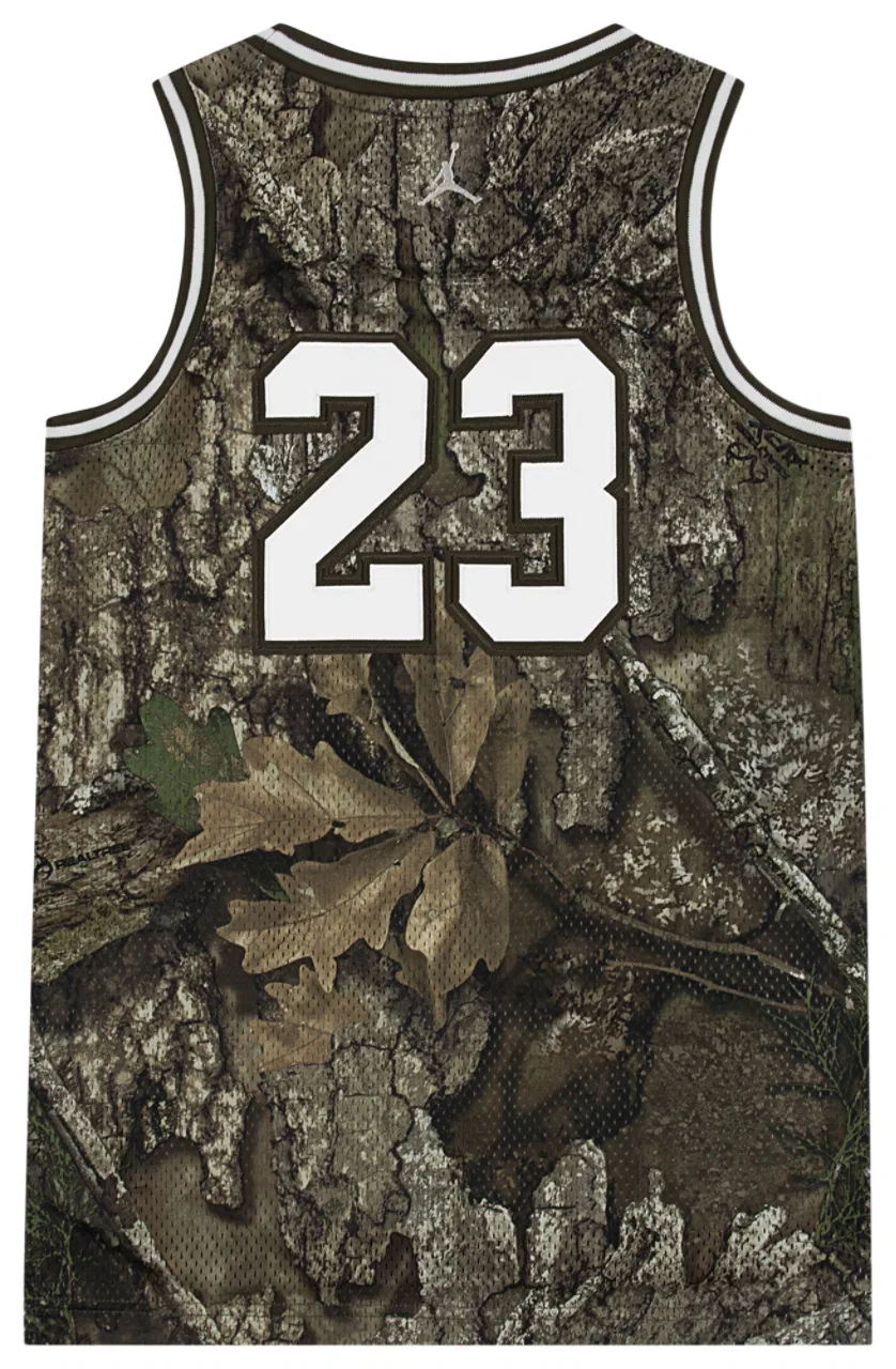 Джерси для мальчиков MVP Realtree Print 23 Jordan, цвет White/Olive — фото 2